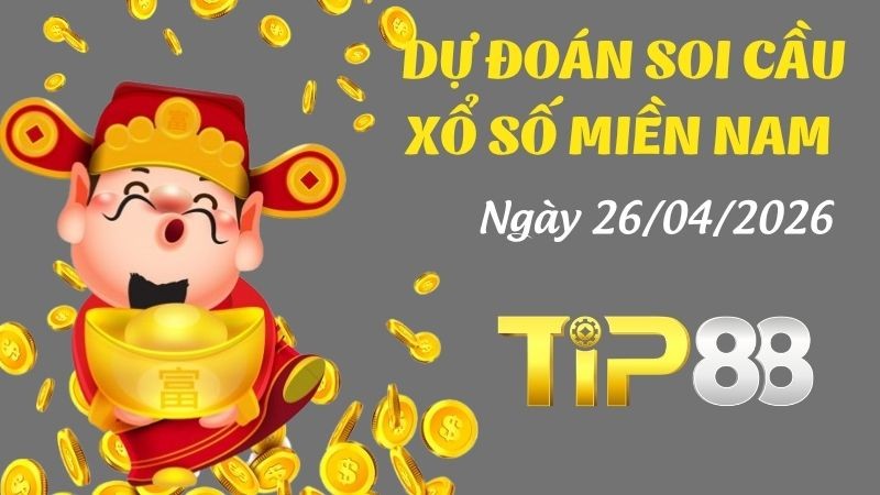 TIP88 Dự Đoán Soi Cầu Xổ Số Miền Nam Ngày 26/04/2026 - Không Trúng Không Lấy Tiền
